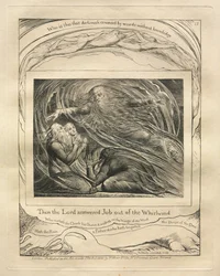 The Book of Job:  Pl. 13, Then the Lord answered Job out of the Whirlwind