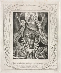 El Libro de Job: Pl. 16, Has cumplido el juicio de los malvados, 1825