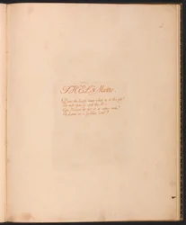El Libro de Thel, Lámina 1, El Lema de Thel...