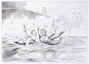 La serpiente de seis patas atacando a Agnolo Brunelleschi, c.1824-1827