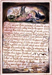"Los poetas antiguos...", ilustración y texto de 