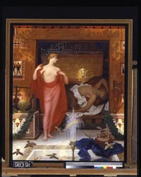 Hera en casa de Hefaistos (óleo sobre lienzo)