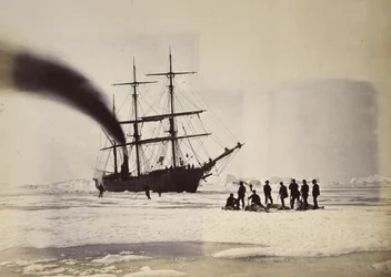Caza con vapor en la Bahía de Melville