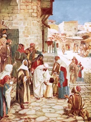Jesús bendiciendo a los niños