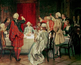Príncipe Carlos Eduardo Estuardo en Edimburgo, 1745