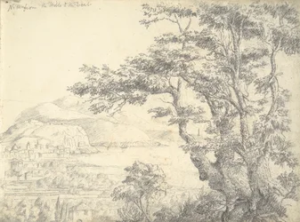 recto: Vista de Niza desde las colinas del oeste