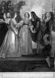 Carlos II recibiendo a la Duquesa de Orleans en Dover, 1670 1804