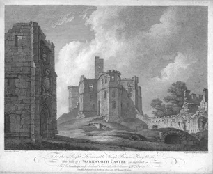Castillo de Warkworth, c1784