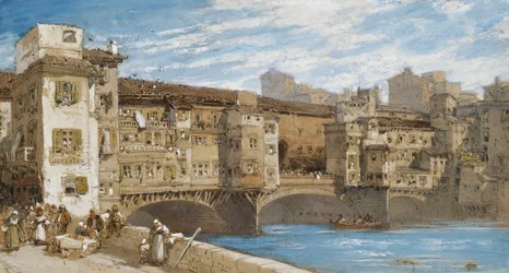 El Ponte Vecchio, Florencia, 1877