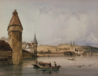 Ciudad de Lucerna, en el lago de los Cuatro Cantones