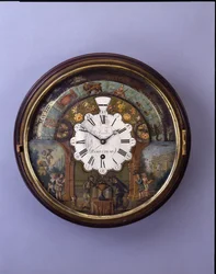 Reloj de esfera, finales del siglo XIX, esfera c.1770