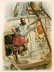 Uno de los hombres de Drake, 1588
