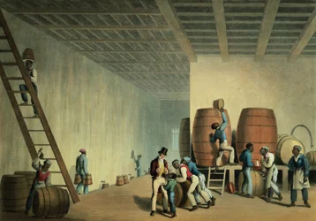 Interior de la destilería, Antigua