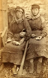 Trabajadores de la fábrica de hierro de Tredegar, Gales