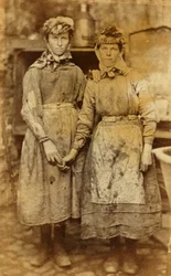 Trabajadores de la fábrica de hierro de Tredegar, Gales