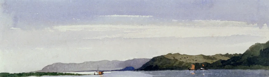 Colinas de Rajmahal desde arriba, India, 1843