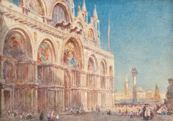 Vista de la catedral de San Marcos, Venecia