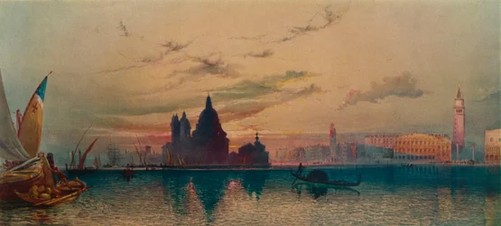 La Santa Salute, desde San Giorgio, Venecia, c1872