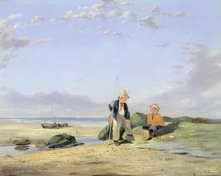 Figuras en una playa