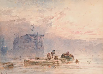 Cascos anclados, 1875