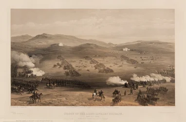 Carga de la Brigada Ligera bajo el Mayor General el Conde de Cardigan, 1855