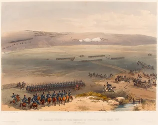 El Asunto de Caballería de las Alturas de Bulganak - el Primer Cañón. 19 de septiembre de 1854, 1855