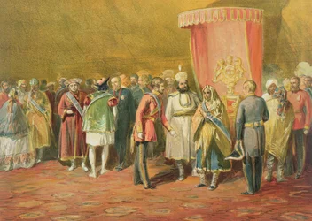 La primera investidura de la Estrella de la India, 1863