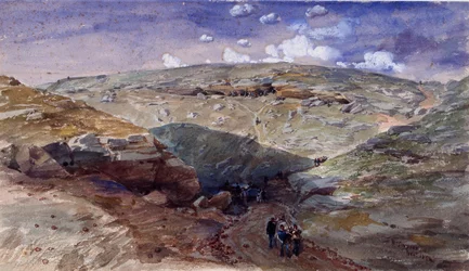 El valle de la sombra de la muerte, cuevas en el camino de Woronzoff, 1854
