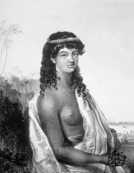 Joven de las Islas Sandwich Hawái, c. 1826