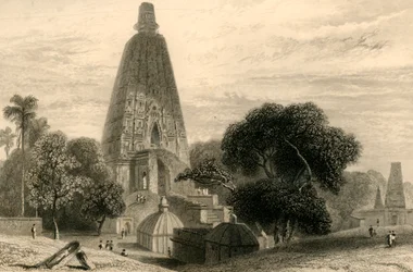 Gran Templo en Bode Gyah, 1835