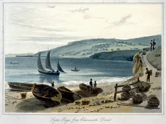Lyme Regis, desde Charmouth, Dorset, 1814-1825