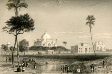 Mausoleo de Sufter Jung, Delhi, 1835