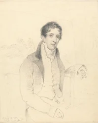 Retrato de un artista deportivo, posiblemente W. B. Daniell