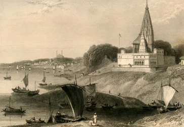 La Pagoda Bernar, Benarés, 1835