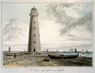 Los faros de Orford Ness, Suffolk, 1822