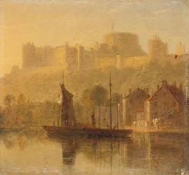 El castillo de Windsor desde el Támesis