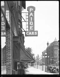 Cartel de Paige Cars en 1410 Bedford Avenue, Brooklyn, 13 de julio de 1916