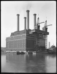 Estación de energía de Sherman Creek, W. 201st Street, Inwood, Ciudad de Nueva York, junio 1916