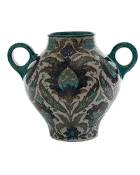 Jarrón persa de doble asa, 1888-1907