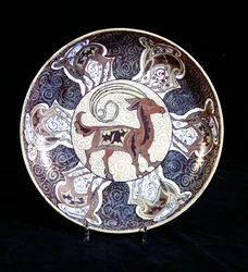 Plato de Lustre, pintado por Charles Passenger