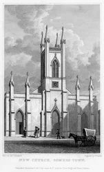 Nueva iglesia, Somers Town, Camden, Londres, 1827