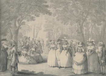 En los Jardines de Carlton House, 1760-1820, 1920