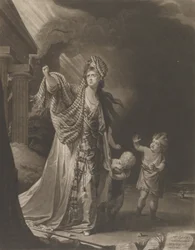 Sra. Yates en el personaje de Medea