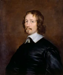 Retrato de John Hampden, político inglés y MP, mediados del siglo XVII