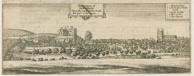 Tamworth - Panorama: grabado, nd [siglo XVII]