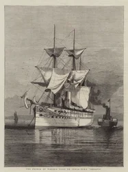 La Visita del Príncipe de Gales a la India, HMS Serapis
