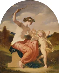 Venus desarmando a Cupido