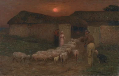Plegando el tiempo, c.1900 (óleo sobre lienzo)