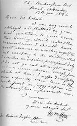Una carta de William Etty, 17 de enero de 1844