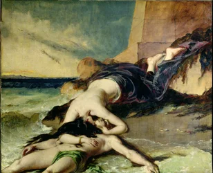 Hero y Leander (óleo sobre lienzo)